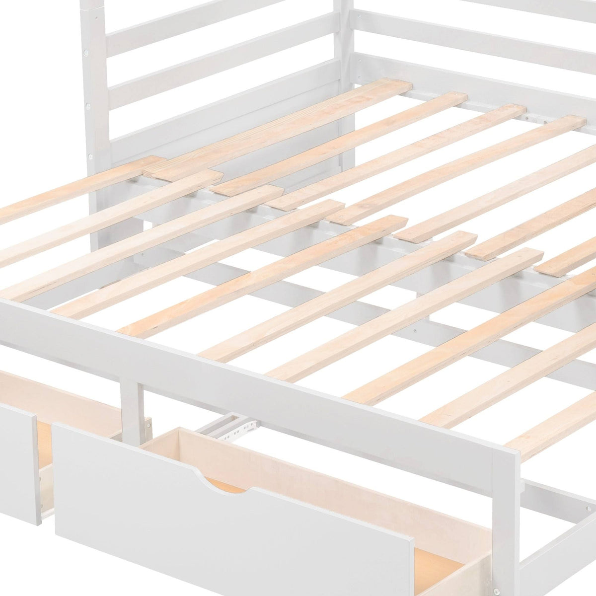 White Convertible Bunk Bed Z462854