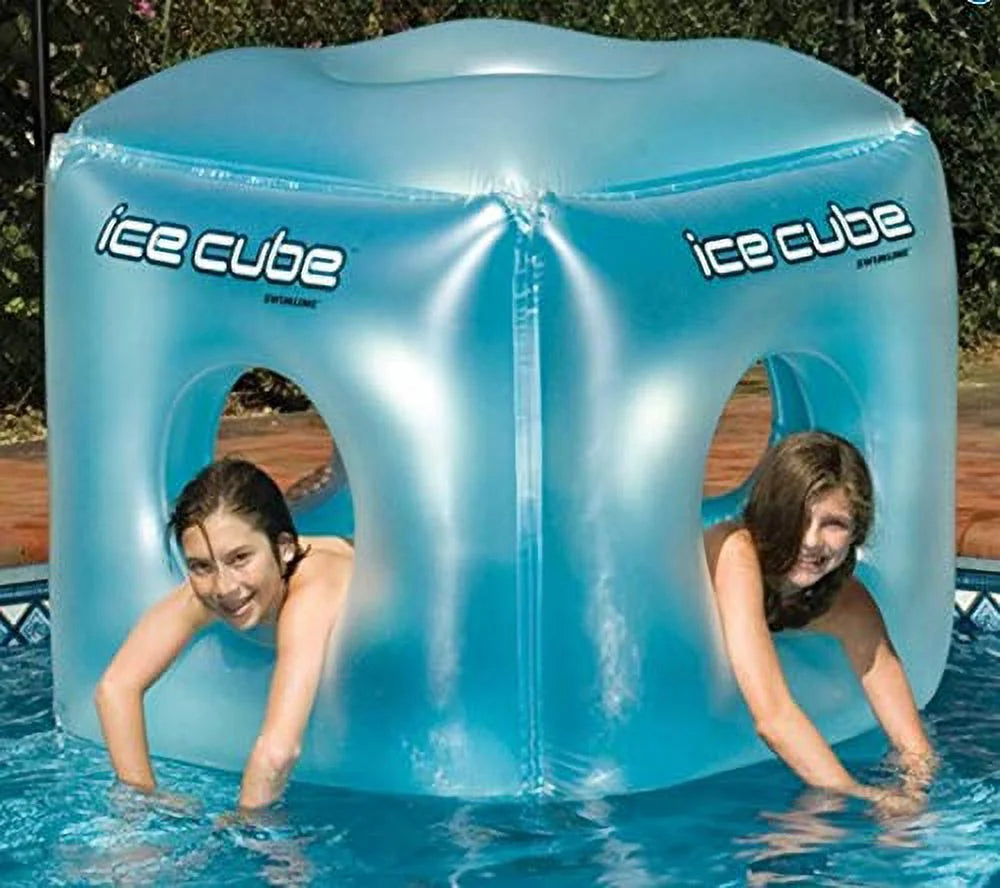 49" Inflatable Ice Cube Habitat 4-Person Swimming Pool Float M245