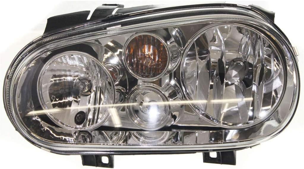 Headlight for 1999-2002 Volkswagen Cabrio Driver and Passenger Side w/Bulbs O858294