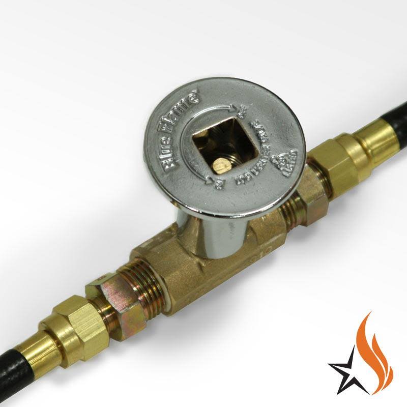 Fire Pit Propane Installation Kit with Chrome Key Valve N87985