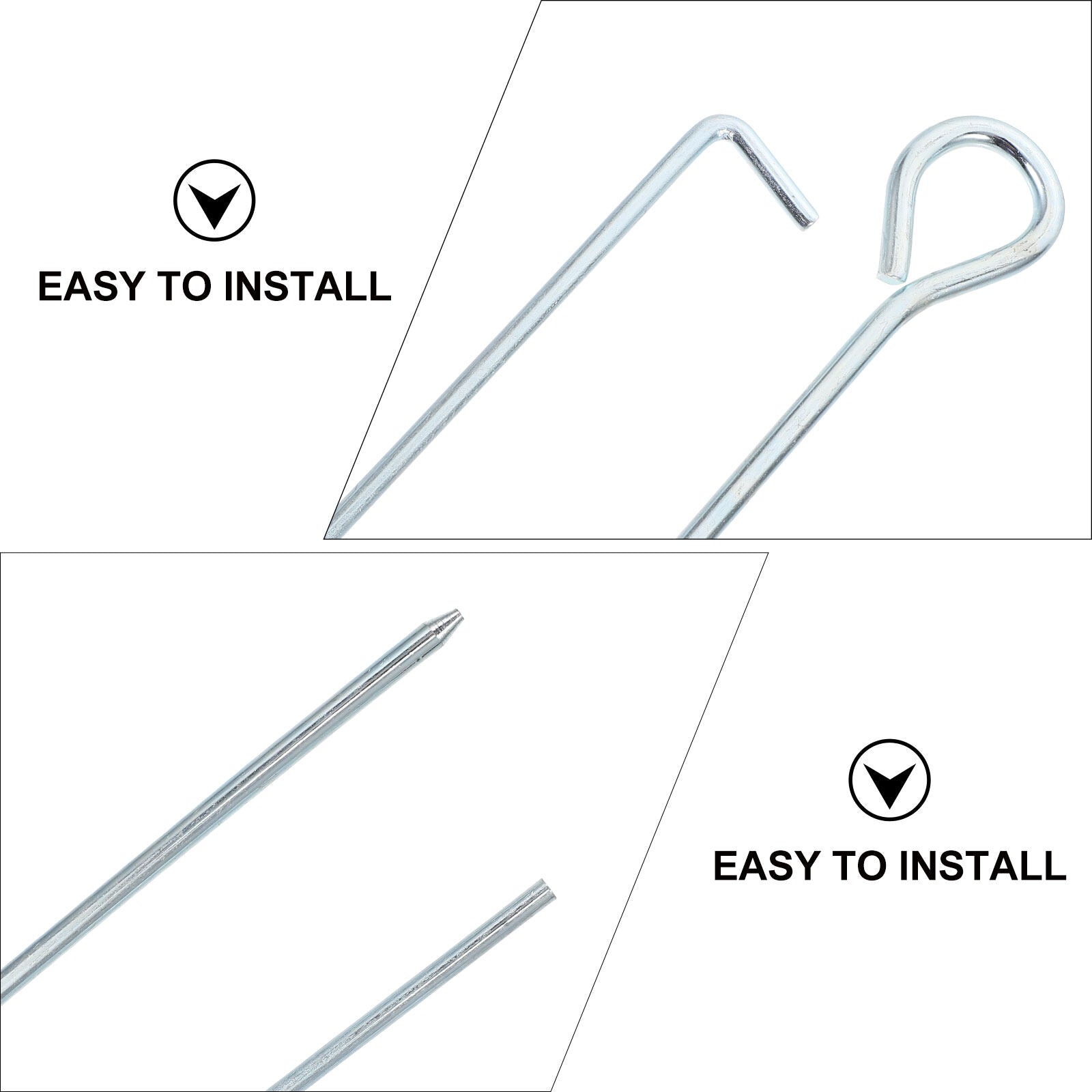 20Pcs Tent Stakes Camping Anchors Z302974
