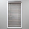Cut-to-Width Cordless Room Darkening PVC Faux Wood Blind 42.5 in. W x 64 in. D5218