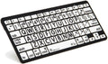 Black on White Bluetooth Mini Keyboard D12103