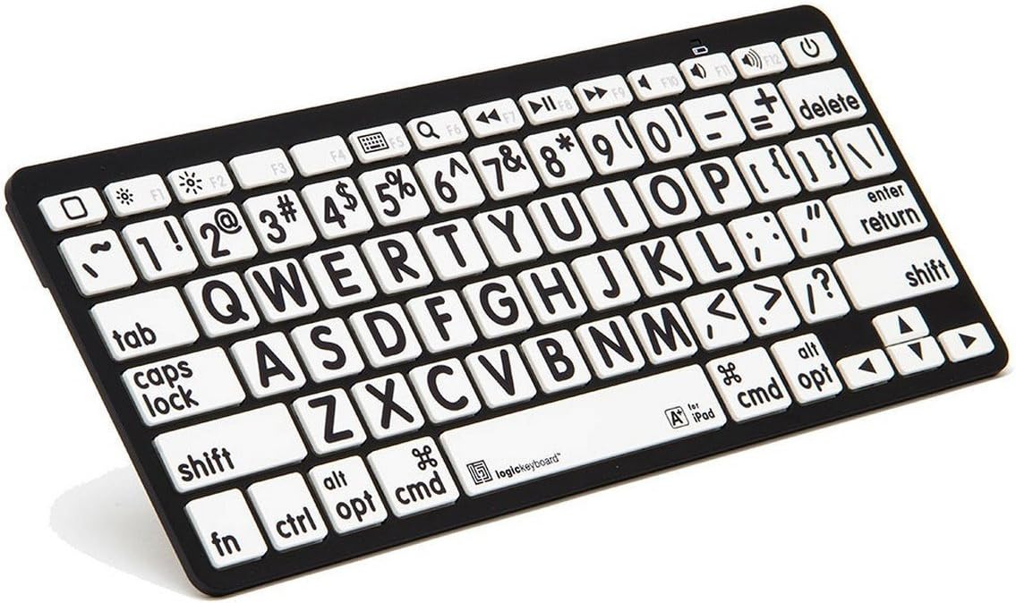 Black on White Bluetooth Mini Keyboard D12103