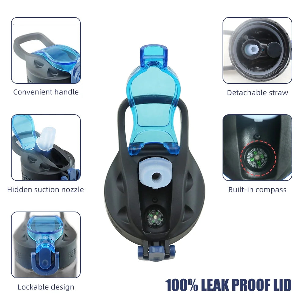 BPA Free Water Bottle with Carabiner B97511