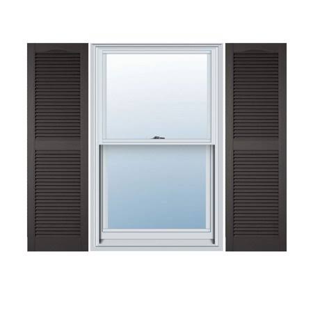 12x22W x 60x22H Vinyl Open Louver Shutters F82255