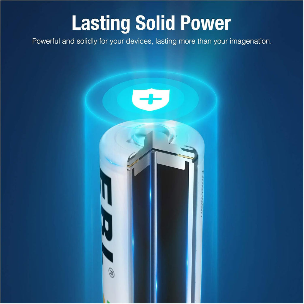 4 Pack AA 2800mAh Ni-MH Rechargeable Batteries G351