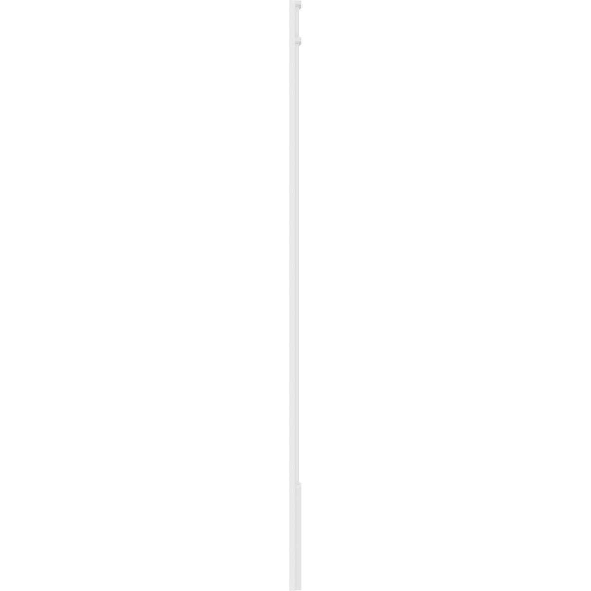 Plain PVC Pilaster with Standard Capital and Base (Pair) J12619