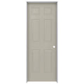 30 in. x 80 in. Desert Sand Painted Left-Hand Smooth Molded Composite MDF Single Prehung Interior Door P12744