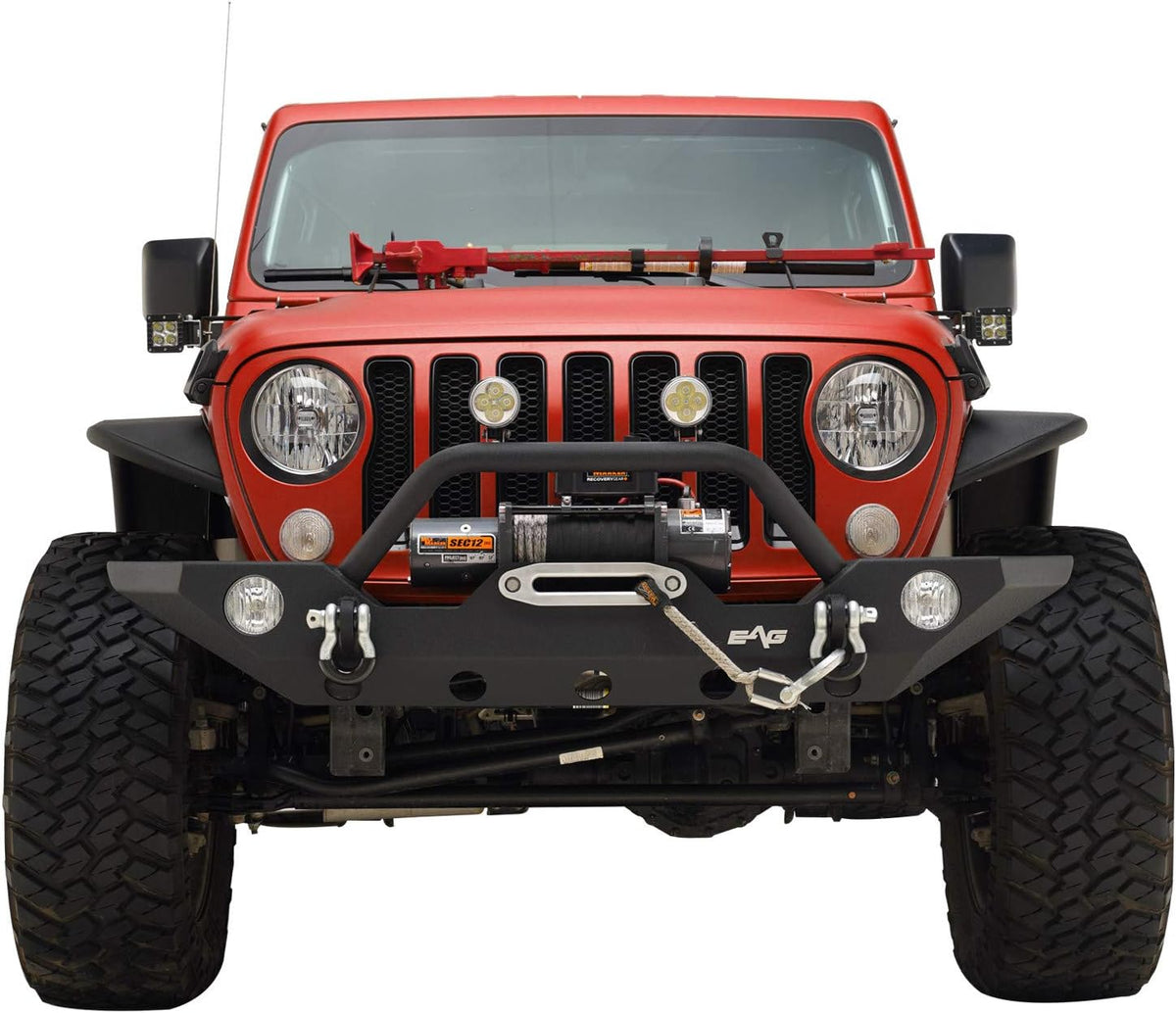 Front Bumper with Winch Plate and Fog Light Hole for Wrangler JL Y6645