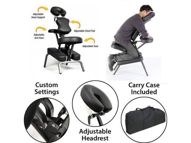 Deluxe Portable Folding Massage Chair with Carry Case I183