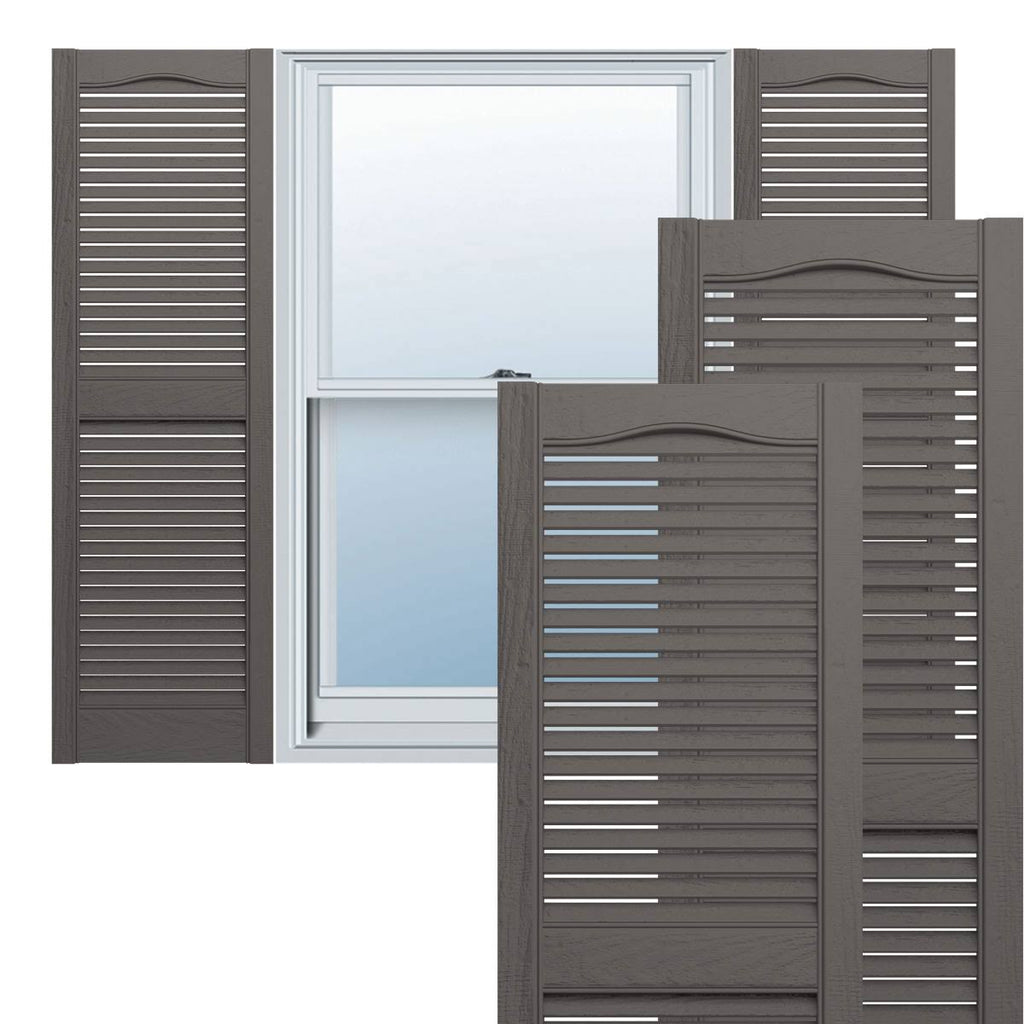 12x22W x 60x22H Vinyl Open Louver Shutters F82255