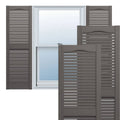 12x22W x 60x22H Vinyl Open Louver Shutters F82255
