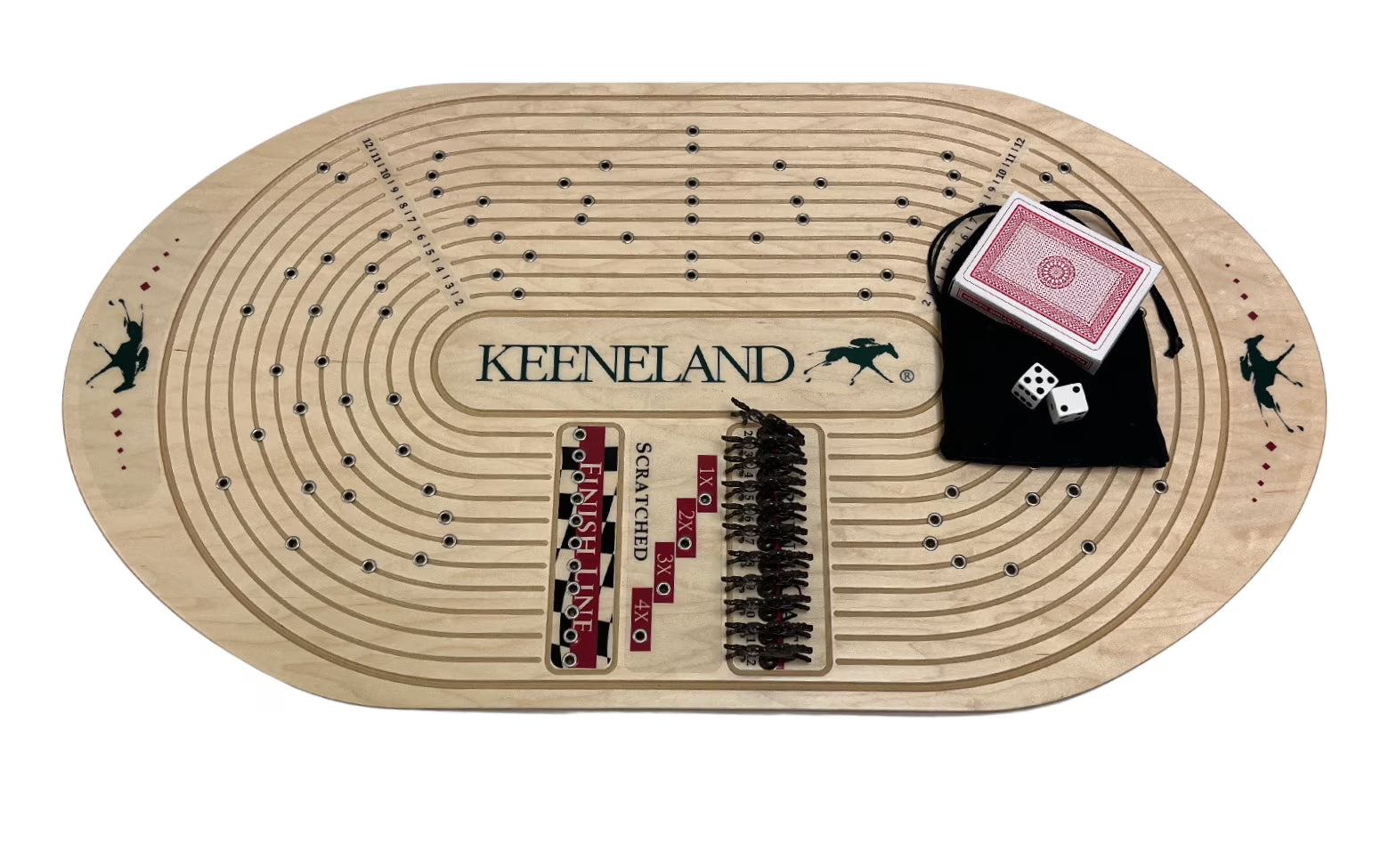 Handcrafted Horseracing Board Game O1241