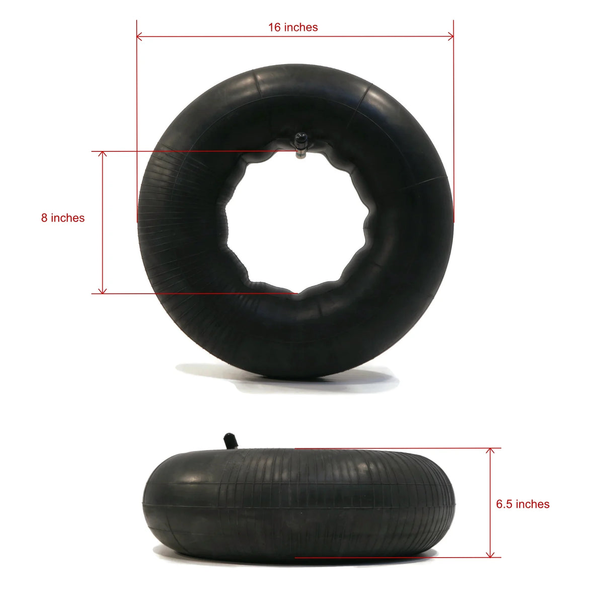 Tire Inner Tube 16x6.50x8 TR13 Straight Valve Stem S2358