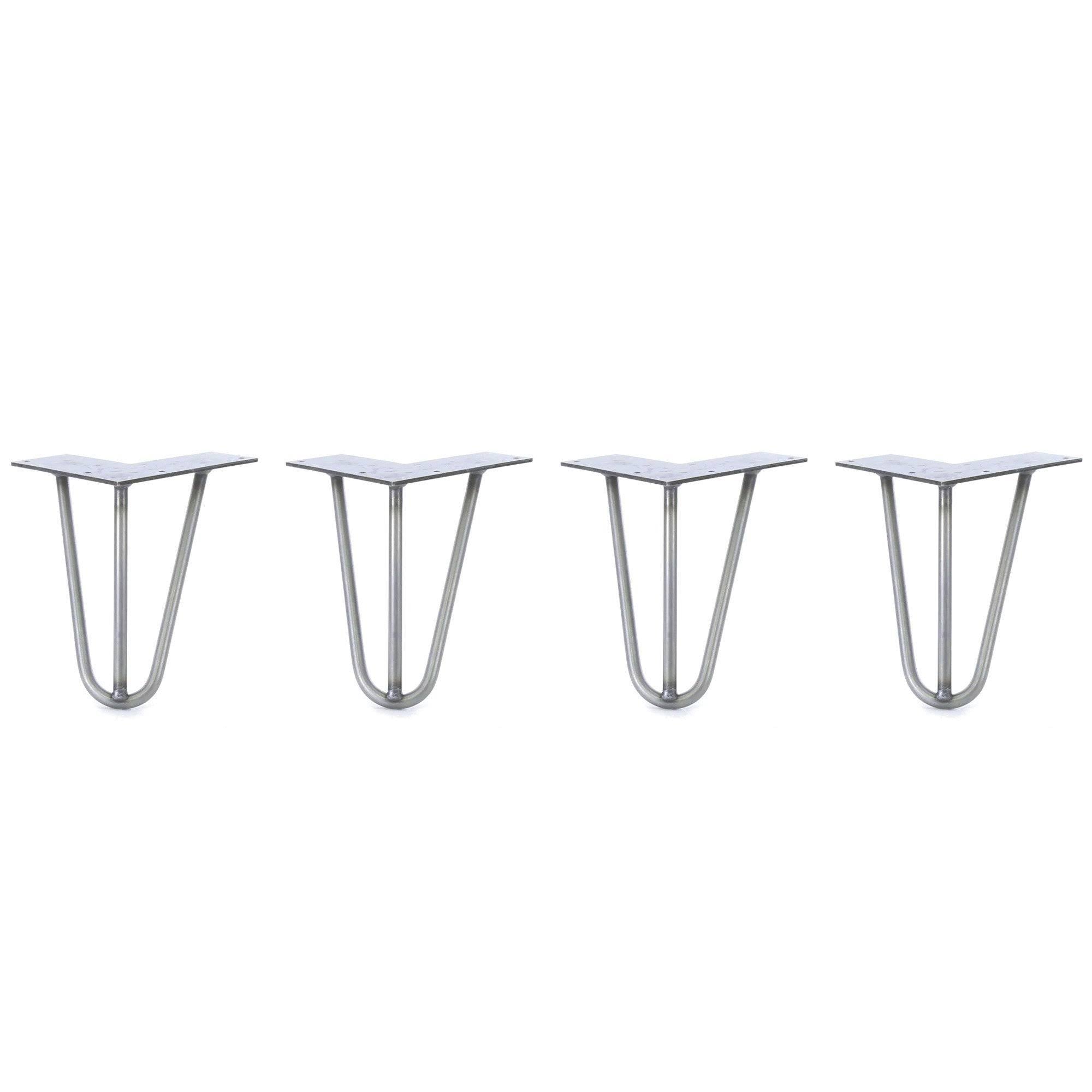Raw Steel Hairpin Legs Set of 4 H170908