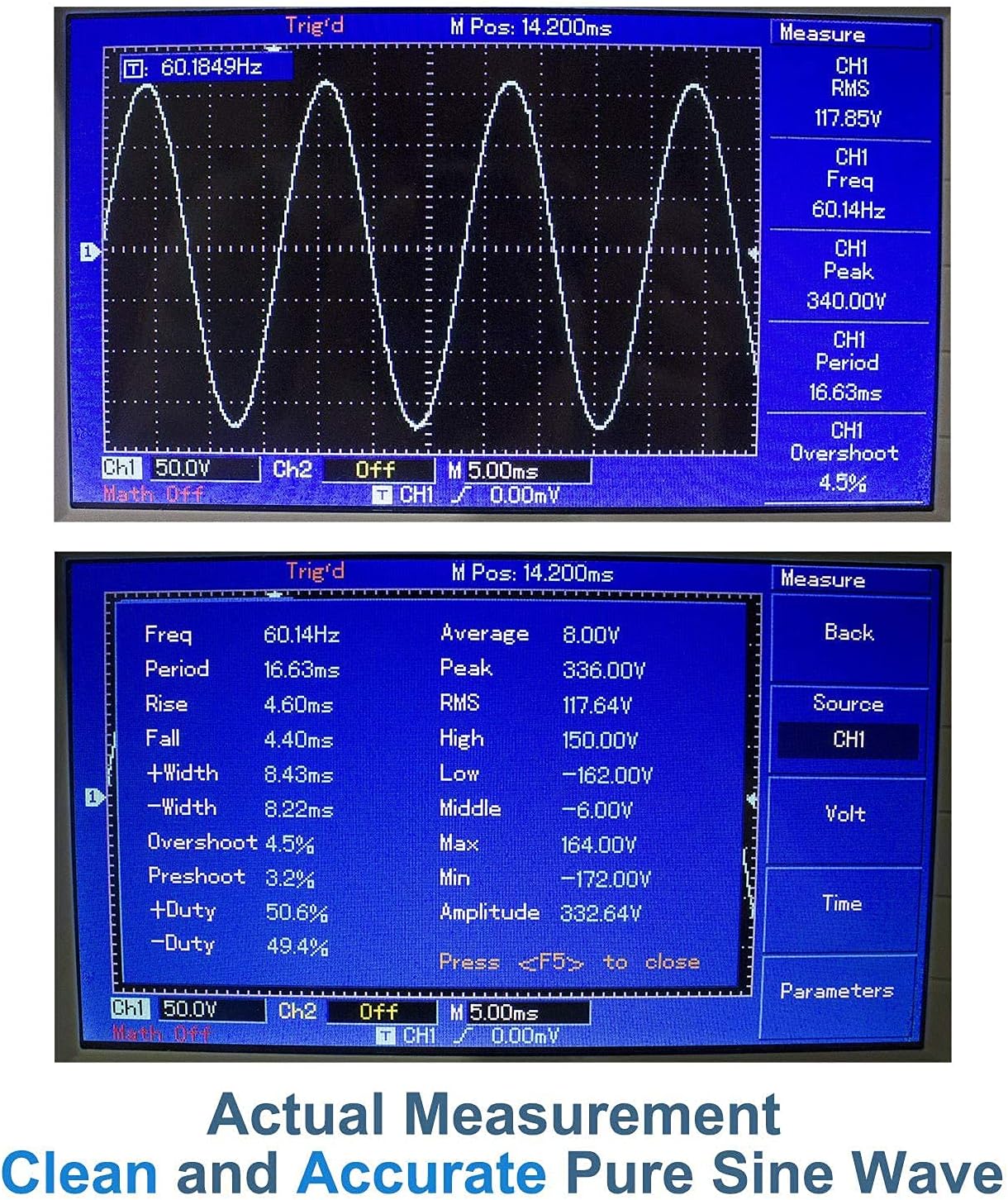 2000 Watt Pure Sine Wave Power Inverter 12V DC to 110V AC Converter with LCD Display B712772