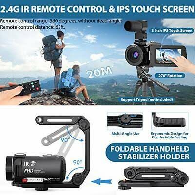 WiFi Vlogging Camera 3x22 IPS Touch Screen Night Vision Ultra HD 1080p 30fps 26MP P1031