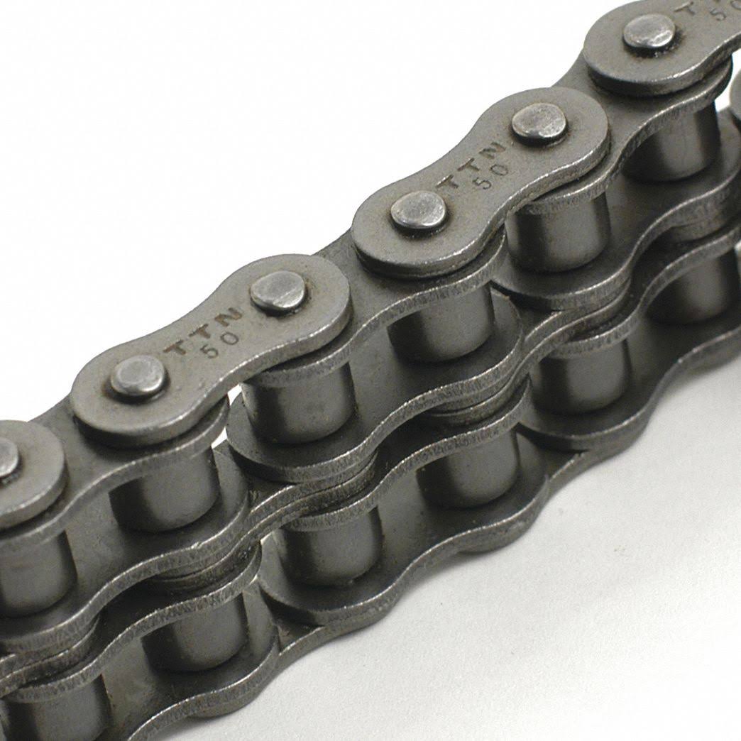 06B x 10ft Roller Chain, Carbon Steel, Double M4140