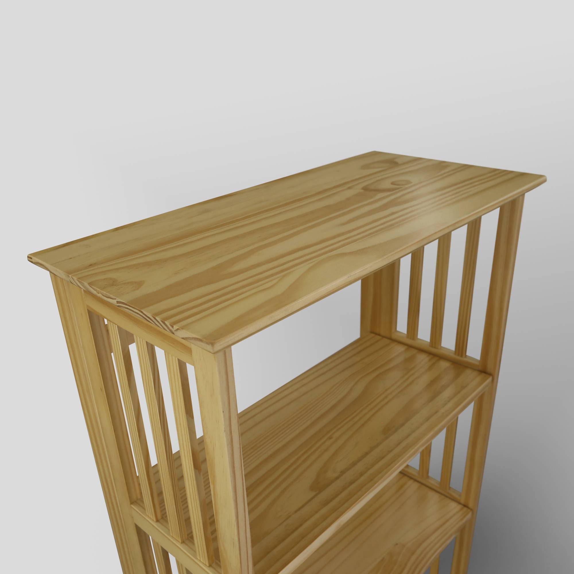 4 Shelf Folding Bookcase Natural T8606