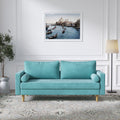 Modern Green Velvet Double Seat Sofa I56357