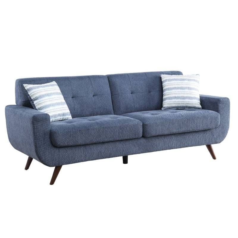 Contemporary Textured Sofa in Blue B986150