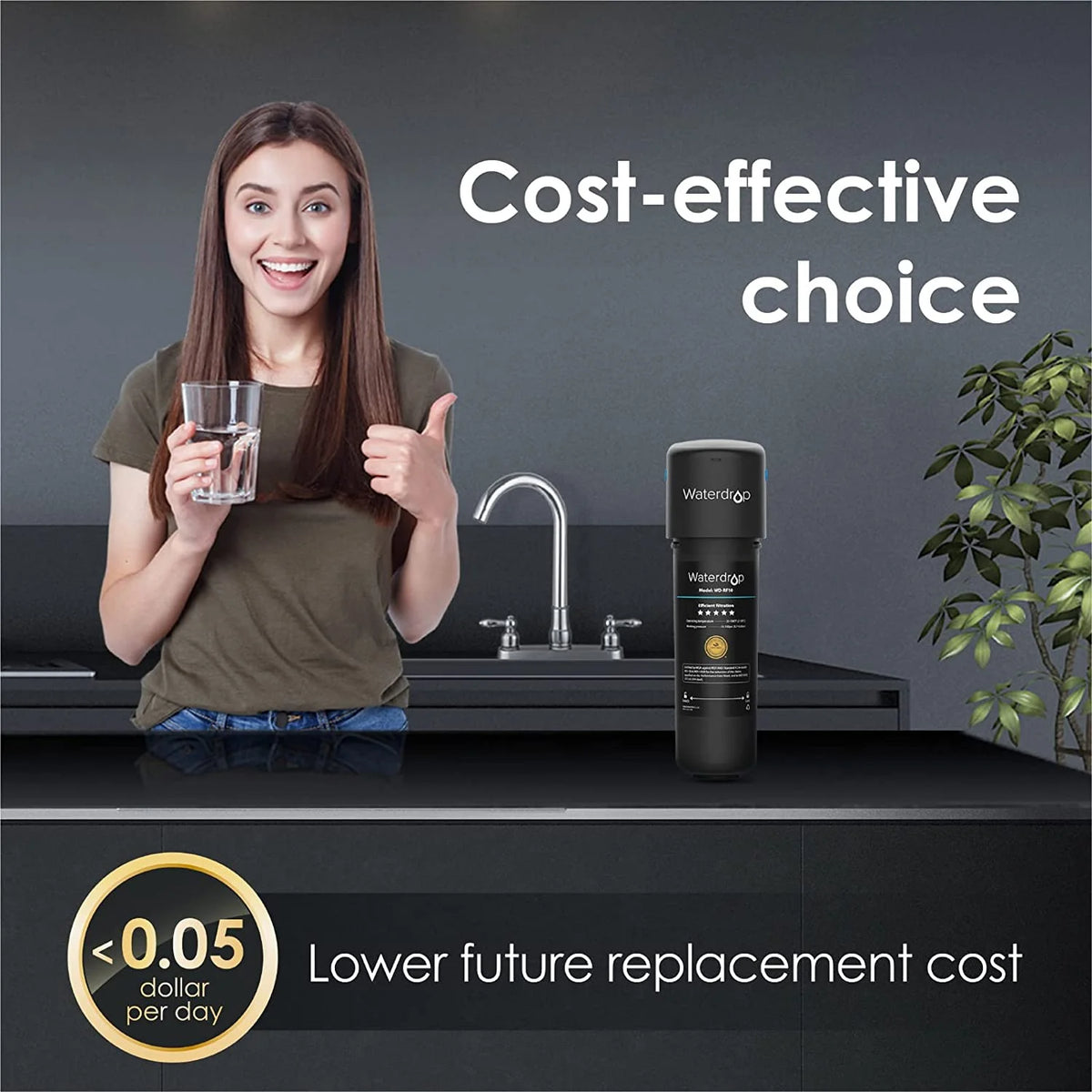Under Sink Water Filter System, 8000 Gallons Ultra High Capacity X56891