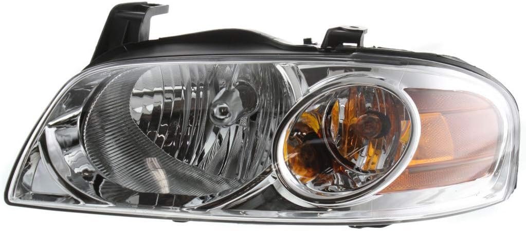 Headlight Assembly Passenger Side Chrome with Bulbs Pack of 2 Y185257