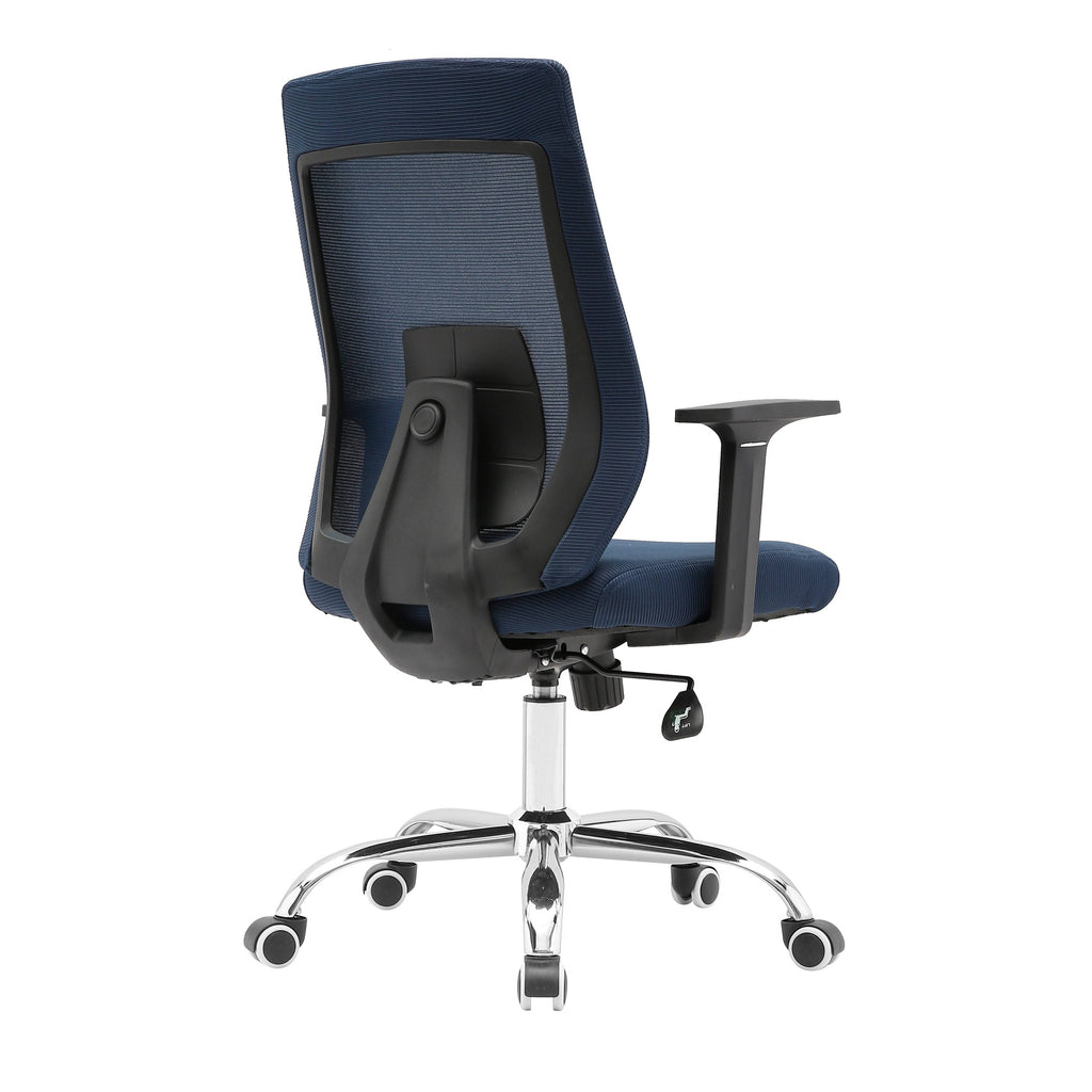 Blue Mesh Office Chair with Roller Caster Wheels H3629