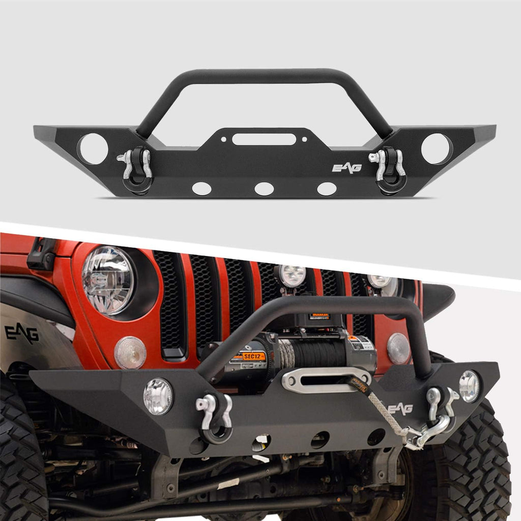 Front Bumper with Winch Plate and Fog Light Hole for Wrangler JL Y6645