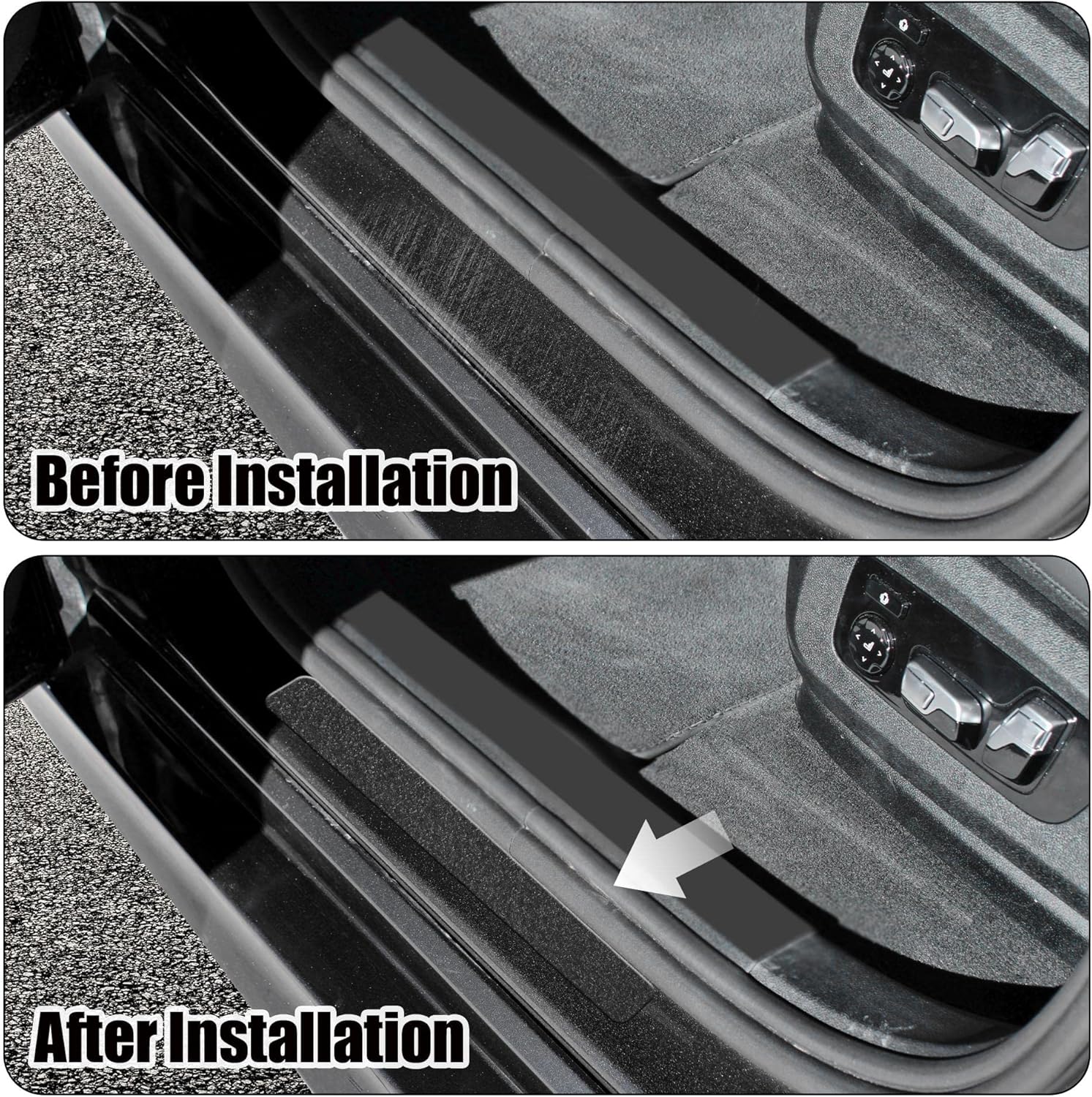 Black Door Edge Guard Wrap Film 10cm x 5 Meter Pack of 2 Y8766