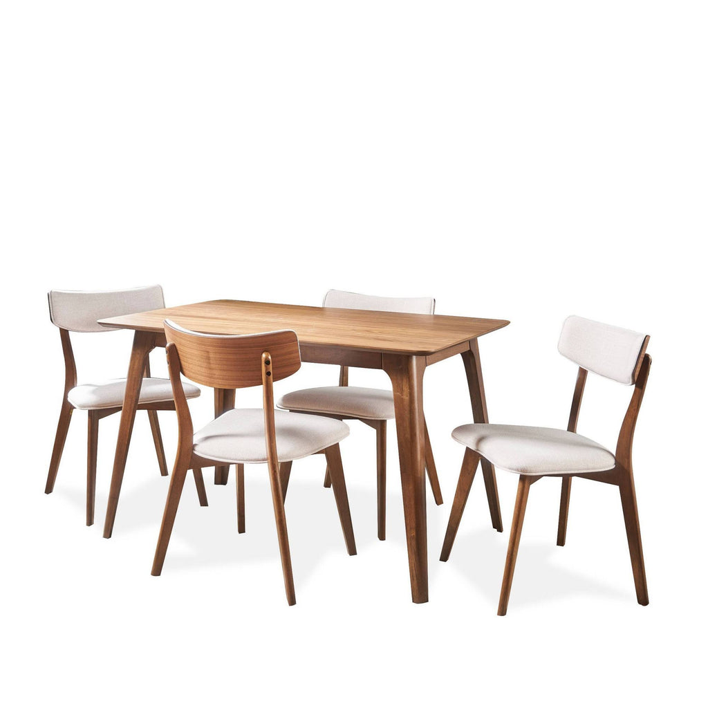 5-Piece Wood Rectangle Dining Set K360