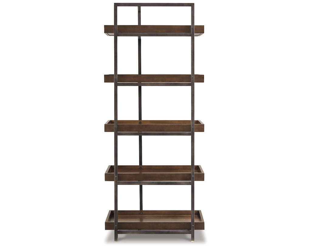 Industrial Entertainment Center Bookcase, Brown K3946