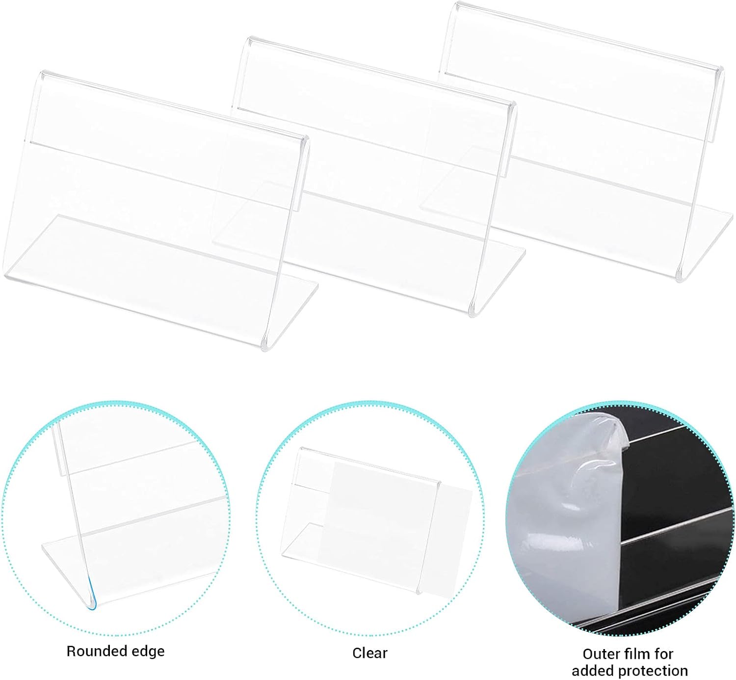 20PCS Acrylic Clear Sign Holder S91217