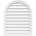 Round Top Surface Mount PVC Gable Vent with Brickmould F760307