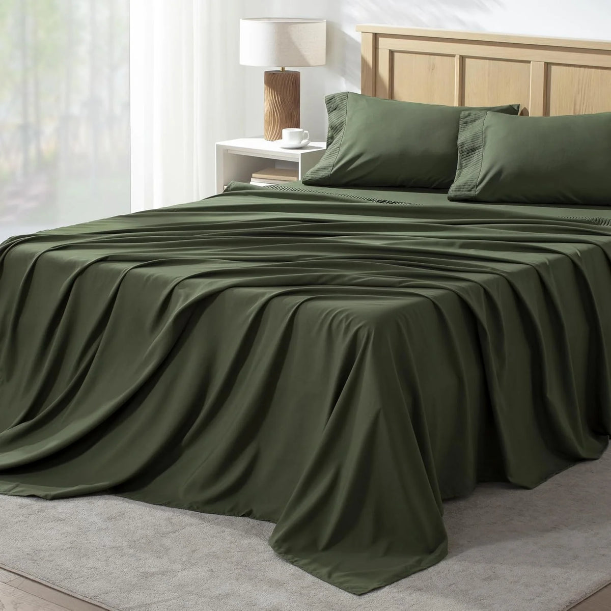 King Size 4 Piece Microfiber Sheet Set K3256