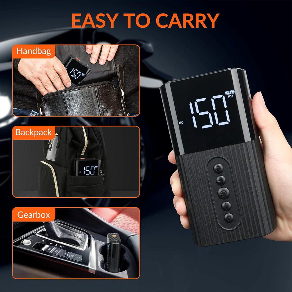 Portable 150PSI Cordless Tire Inflator Air Compressor O50378