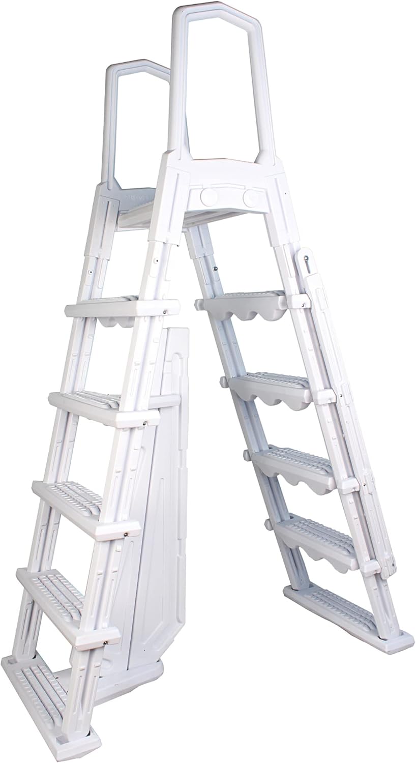 Step & Ladder Entry Exit Systems with Handrails for Above Ground Pools P95412