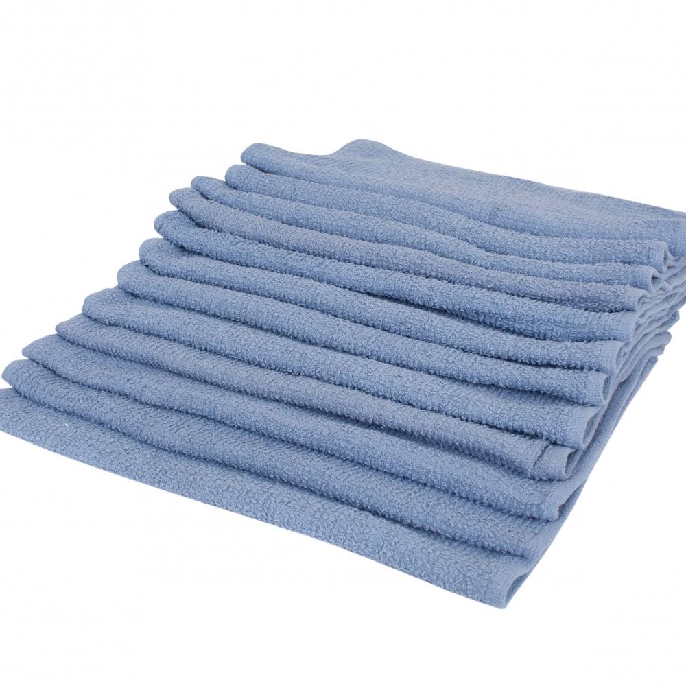 Blue Cotton Ribbed Terry Bar Mop Towel Z479305