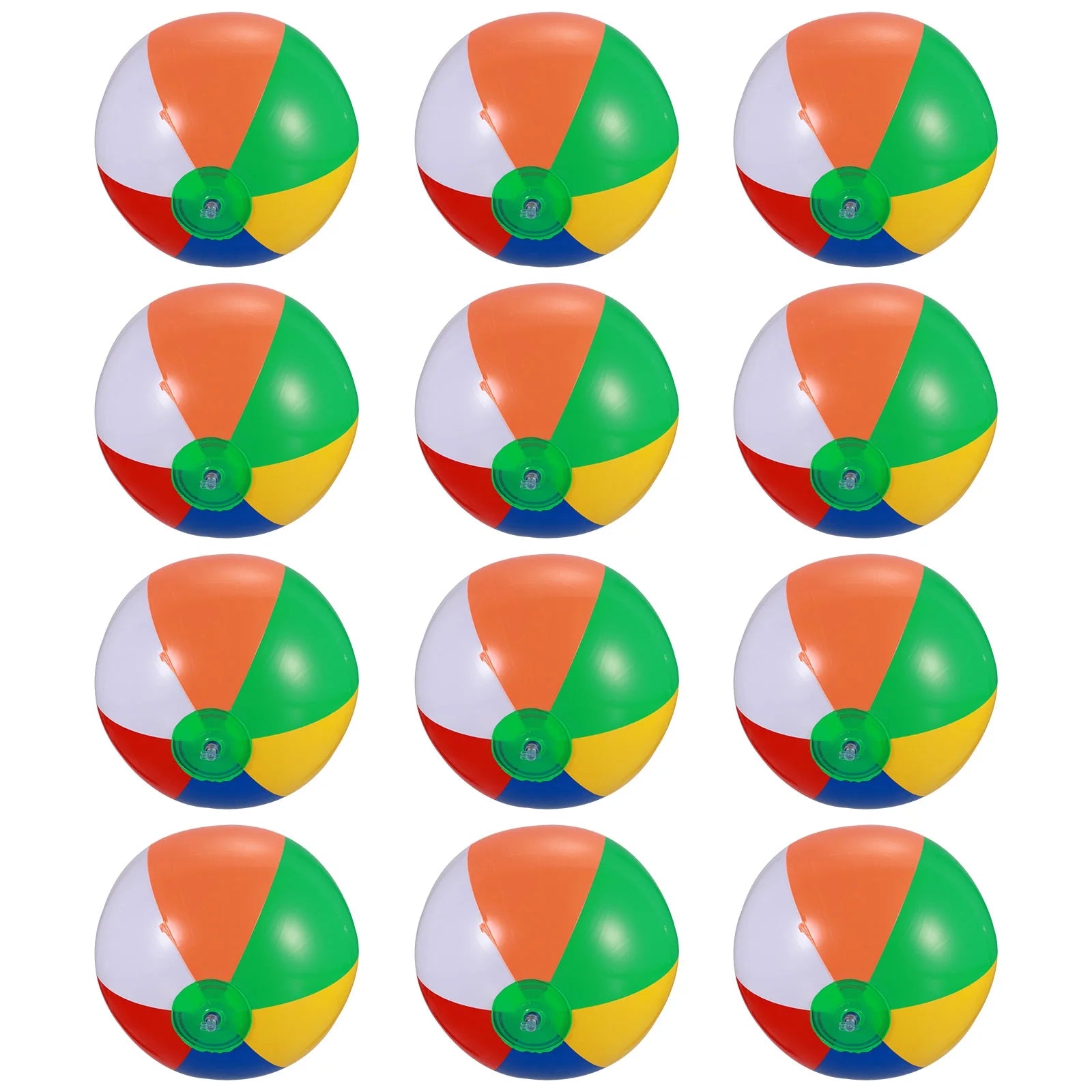 12 Pcs Inflatable Beach Balls Pool Toys Y44764
