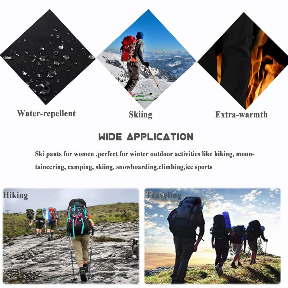 Waterproof Fleece Lined Softshell Ski Pants R587