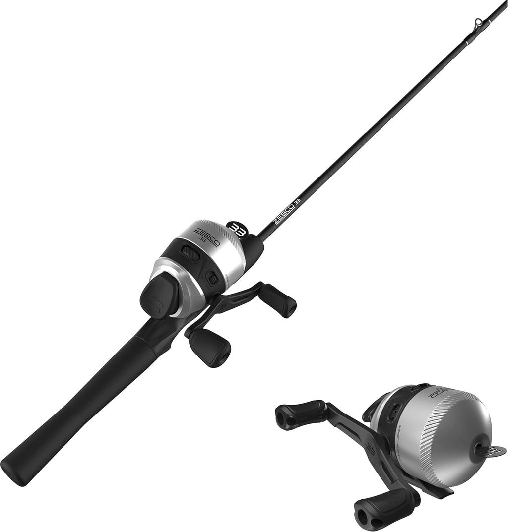 2-Piece Fiberglass Spincast Reel and Fishing Rod Combo, 5.5-Foot, Pack of 2 N720