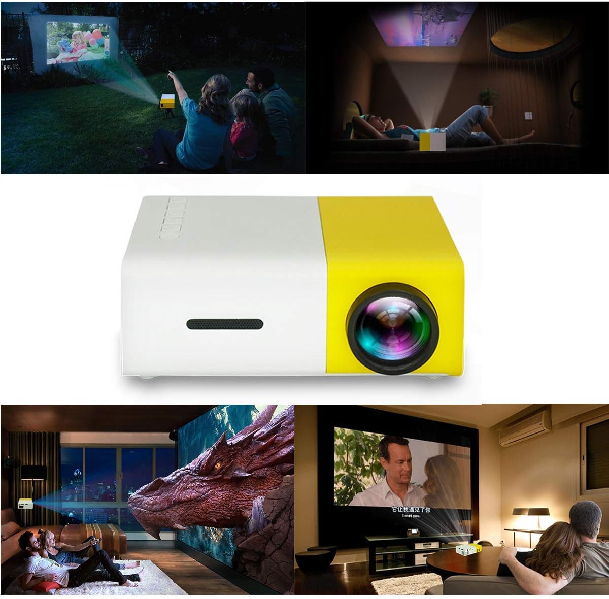 Portable Mini Projector Pack of 2 S876