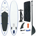 Inflatable Paddle Board Set with Oar, Fin, Hand Pump, Repair Kit and Carrying Bag G27476