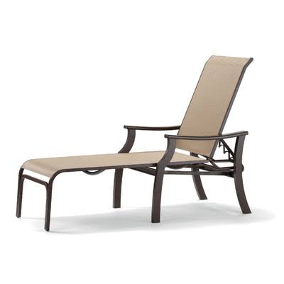 Textured Black Titanium Reclining Chaise Lounge N765