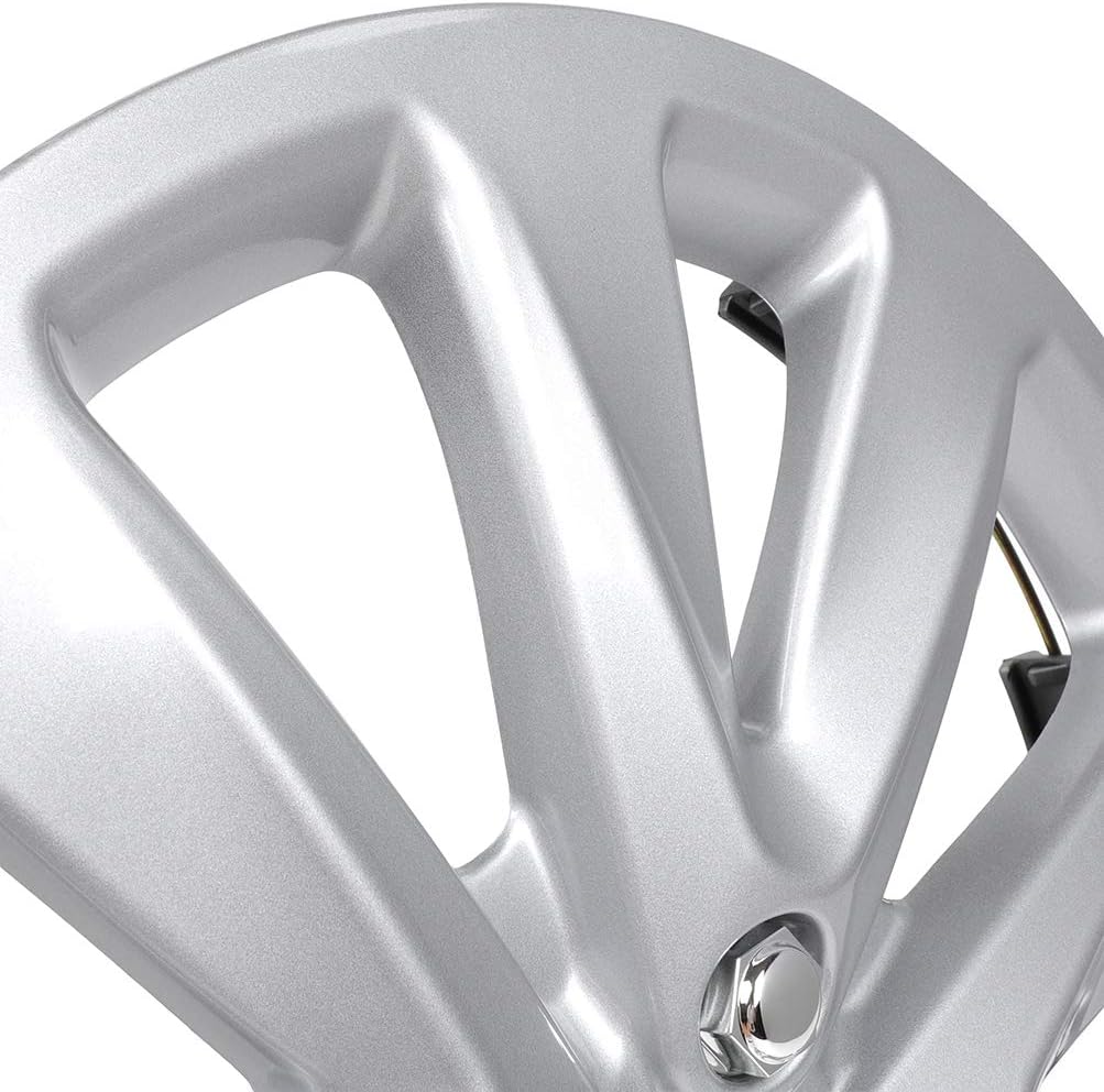 4PC Set 16 inch Silver Hubcap Wheel Cover Snap On Hubcap Y319