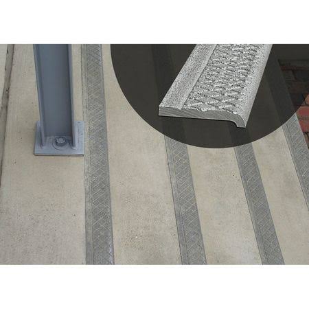 Silver 48In Cast Aluminum Stair Nosing S307243