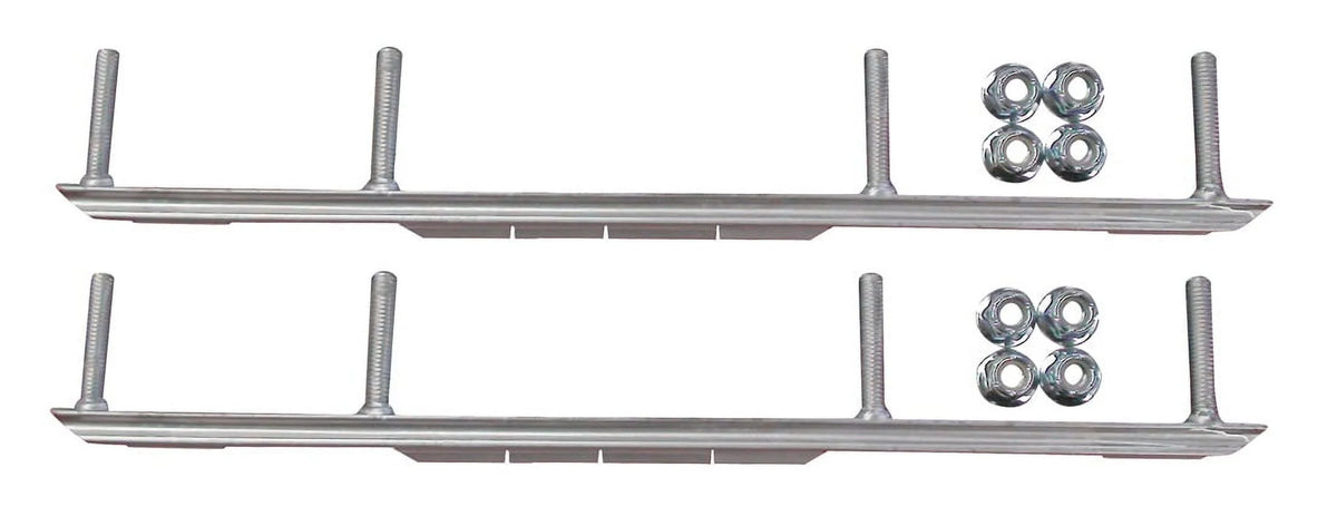 Yellow XCS Snowmobile Skis with 7.5" Shaper Bars Complete Kit M356