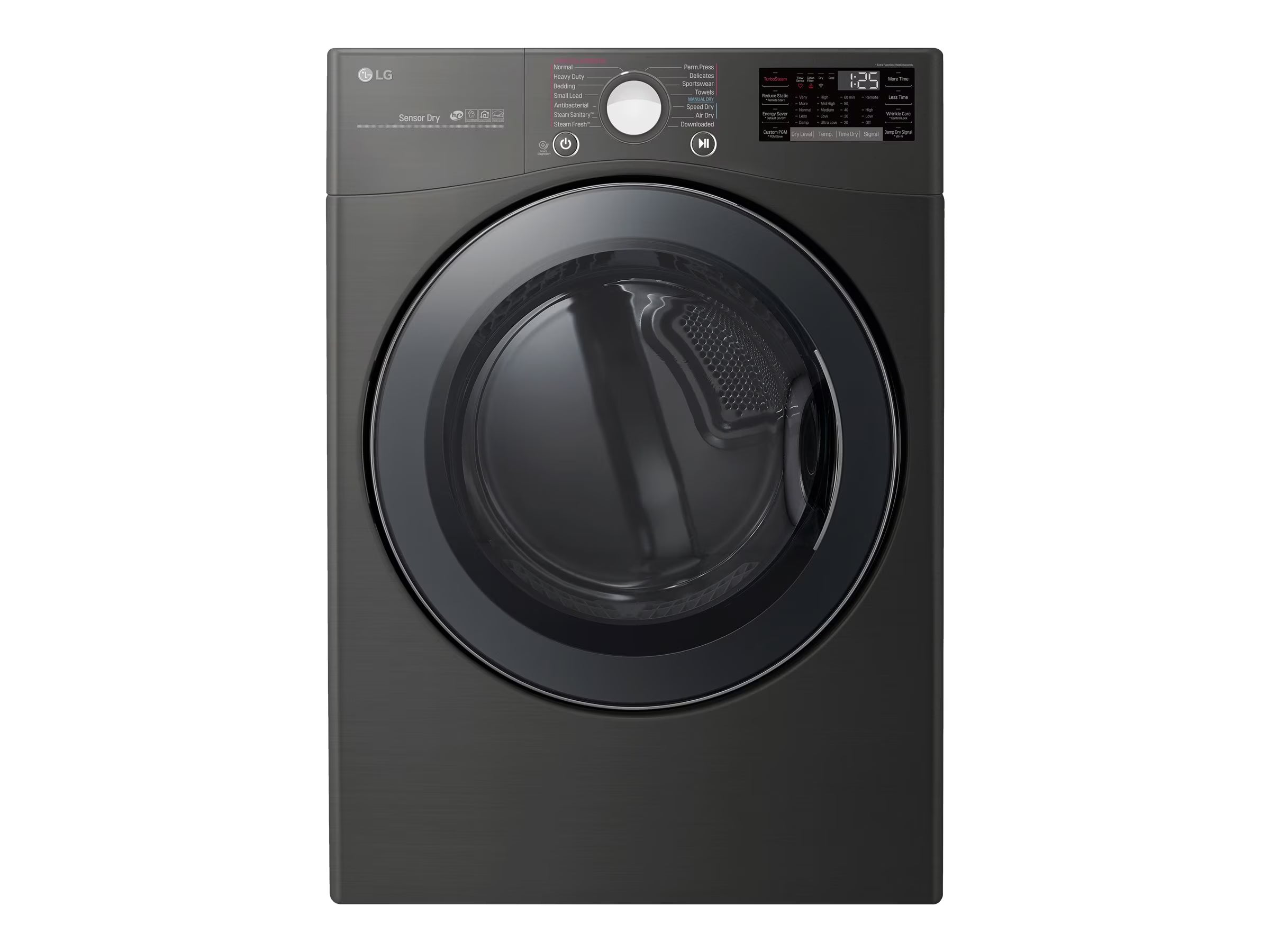 Black Steel Front Loading Dryer H326