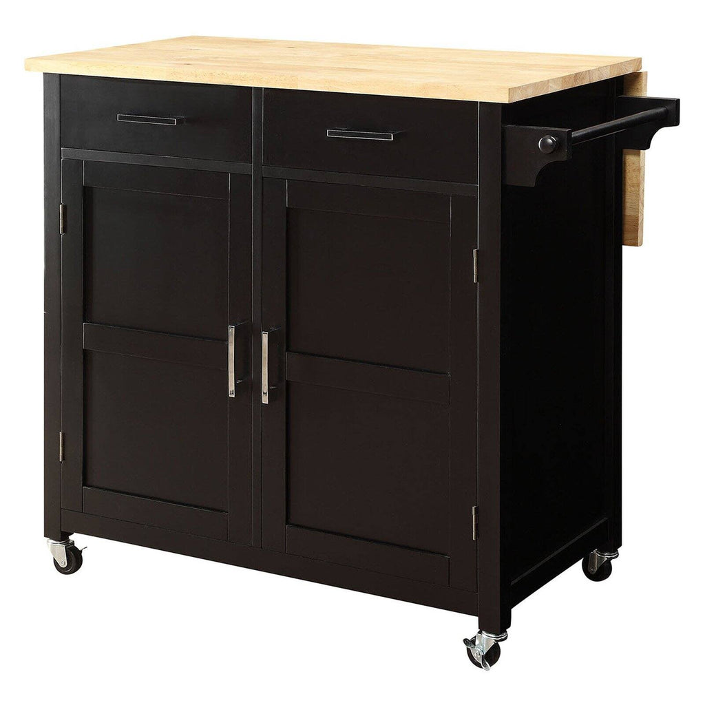 Black Kitchen Cart J1350